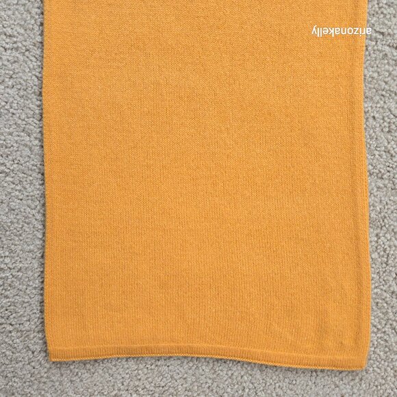 NWOT Everlane Cashmere Scarf Yellow Marigold - Picture 6 of 12